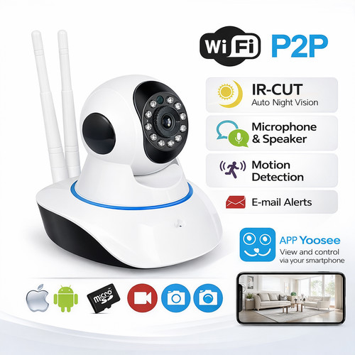 Telecamera wifi 1080p hd - telecamera, ip