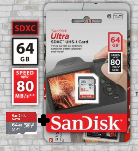 Scheda sandisk ultra 64gb - scheda, sd