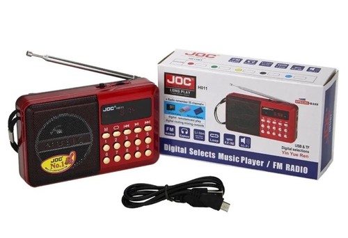 Radio rossa usb - radio,