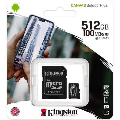 Microsd kingston 512gb con - kingston,